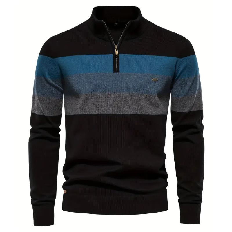 Doudoune Homme à Rayures – Veste Hiver Élégante & Chaude en Laine Mélangée