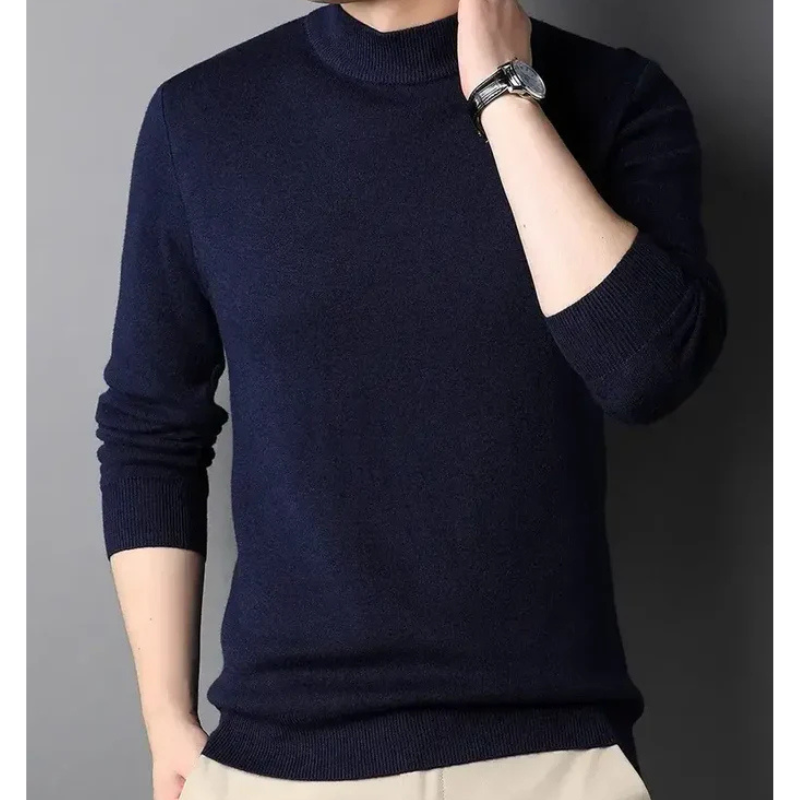 Pull Homme Col Roulé Cachemire Doux & Chaud