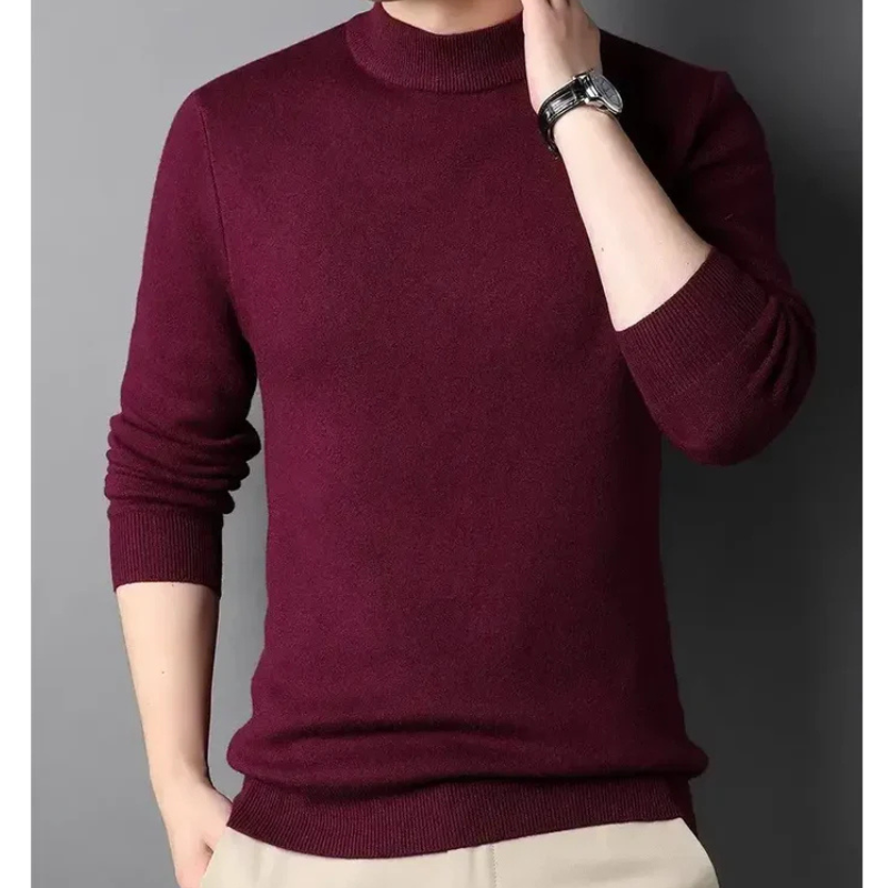 Pull Homme Col Roulé Cachemire Doux & Chaud