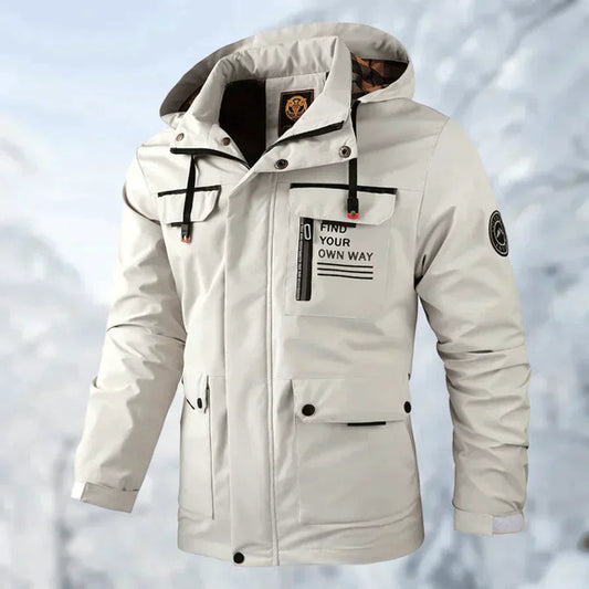 Doudoune Hiver Homme avec Capuche et Poches Zippées - LuxeStyle
