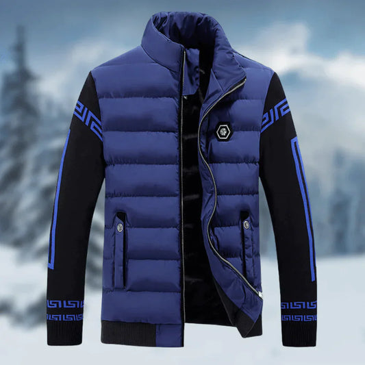 Veste Hivernale Homme avec Capuche Réglable et Fermeture Éclair - LuxeStyle