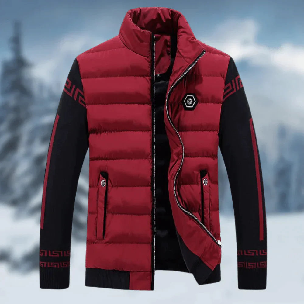 Veste Hivernale Homme avec Capuche Réglable et Fermeture Éclair
