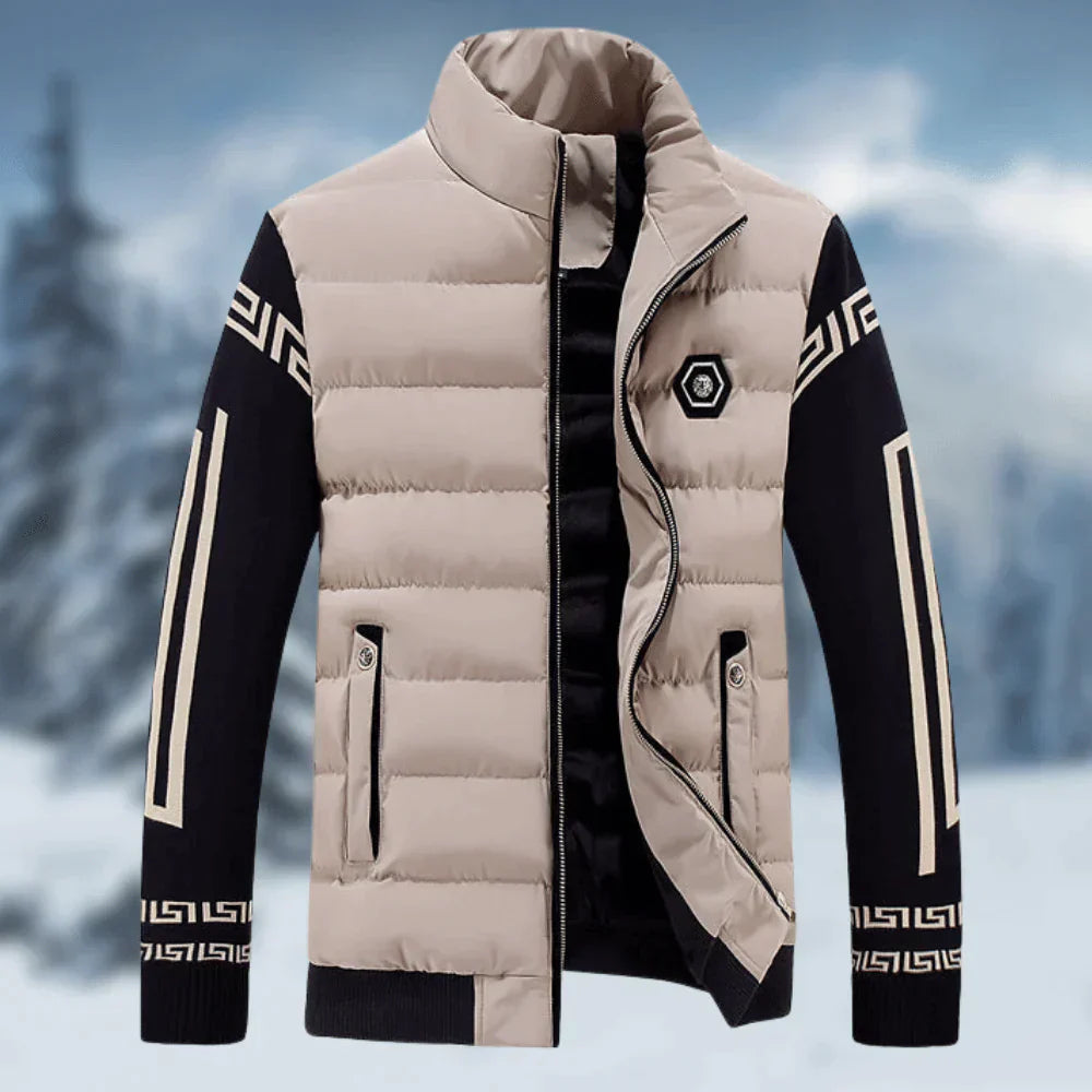 Veste Hivernale Homme avec Capuche Réglable et Fermeture Éclair