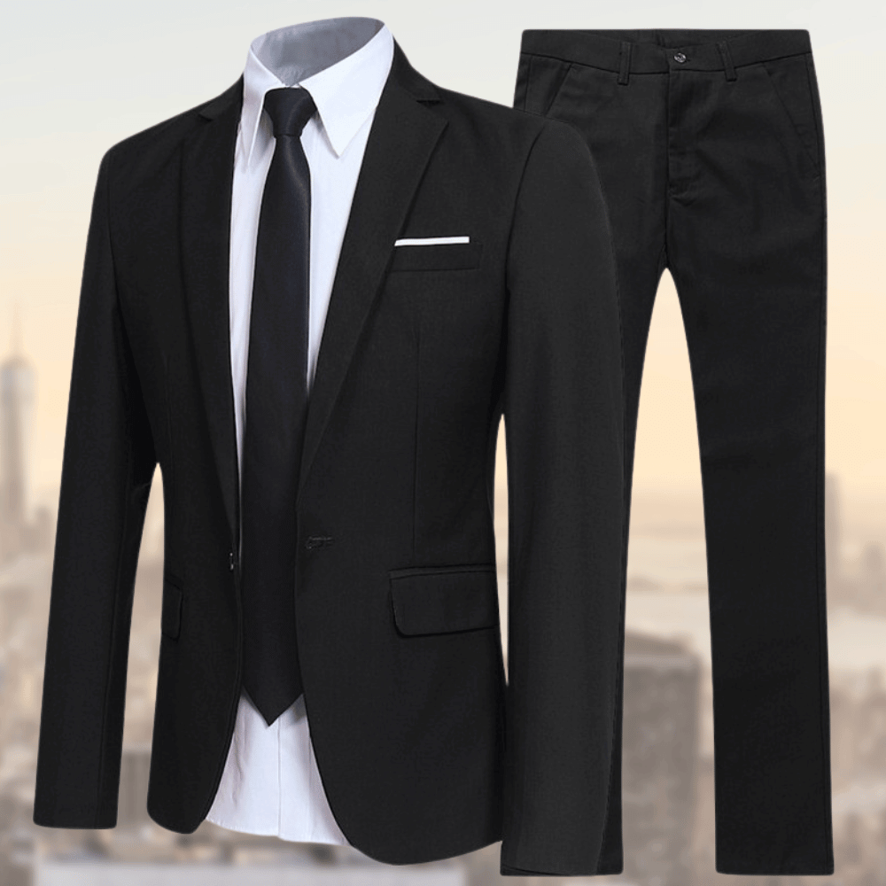 Costume 2 Pièces Élégant Taille Personnalisée Homme Mariage