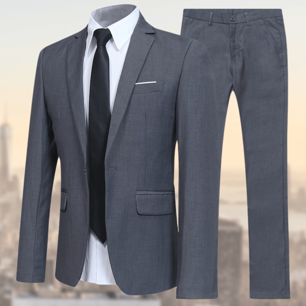 Costume 2 Pièces Élégant Taille Personnalisée Homme Mariage