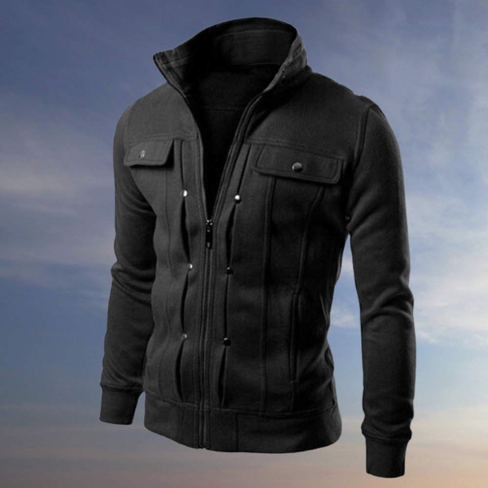 Veste zippée Luke avec col montant → Veste zippée Sport avec col relevé