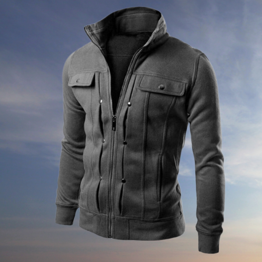 Veste zippée Luke avec col montant → Veste zippée Sport avec col relevé