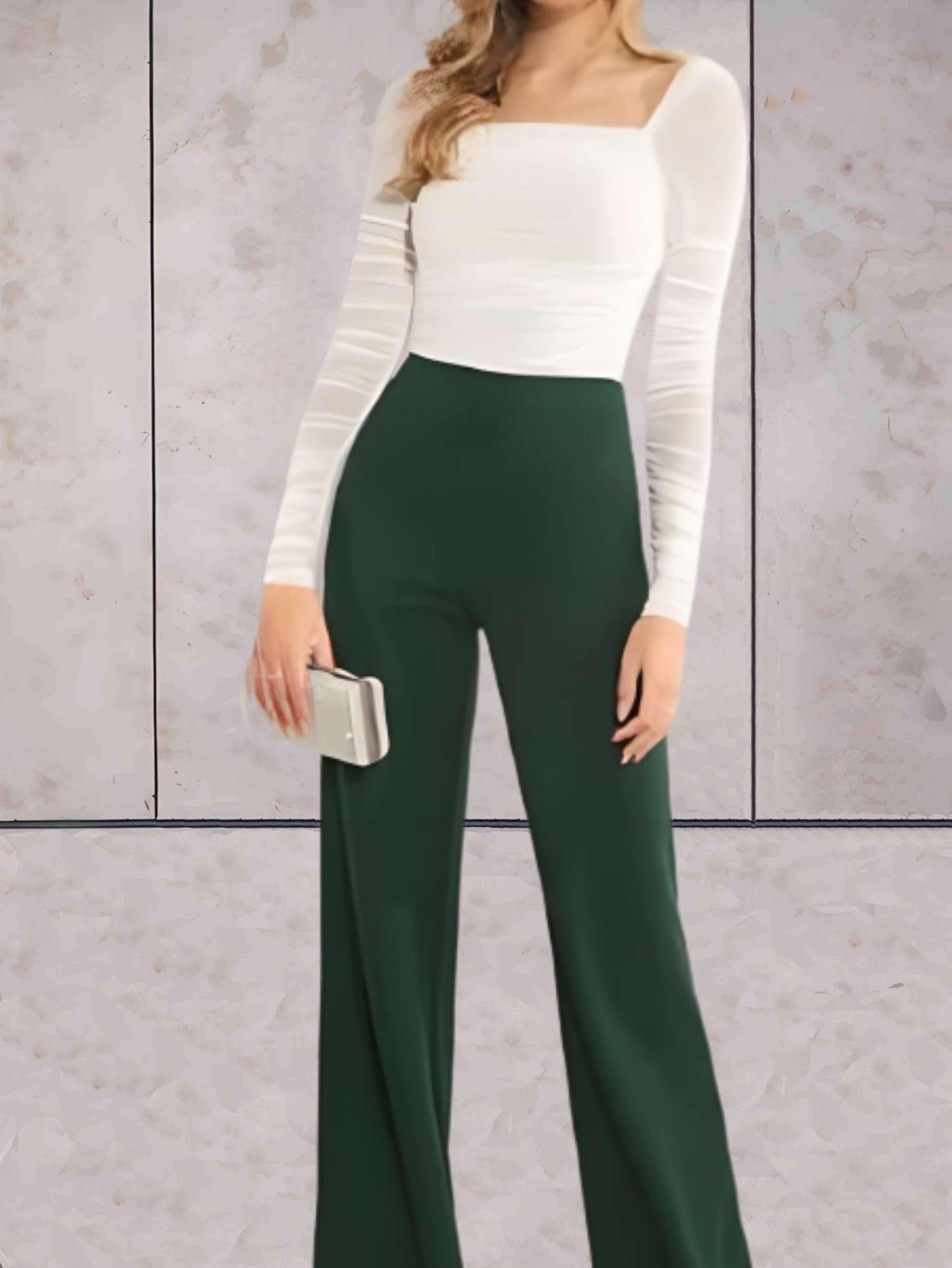 Pantalon Élégant à Taille Élevée pour Femmes - LuxeStyle