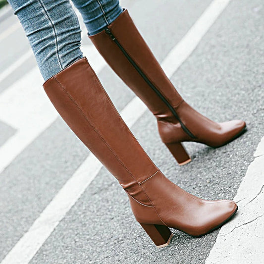 Bottines Zippées Féminines Hiver - LuxeStyle