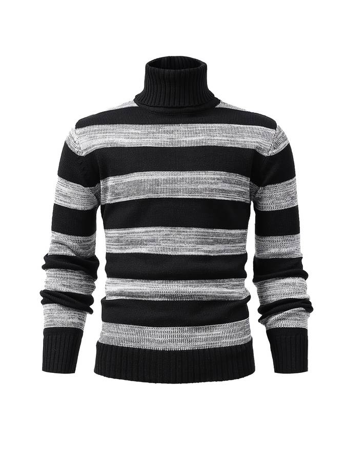Pull Col Roulé Slim pour Homme - Parfait pour le Printemps - LuxeStyle