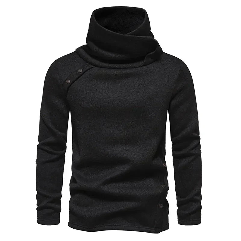 Pull Col Montant Élégant Homme Hiver