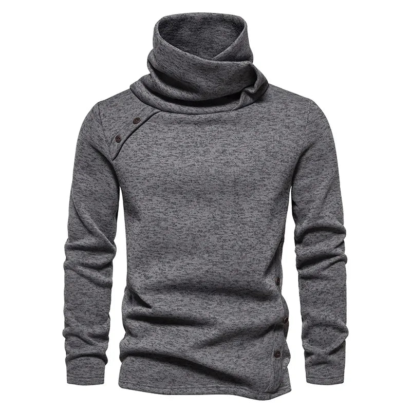 Pull Col Montant Élégant Homme Hiver - LuxeStyle