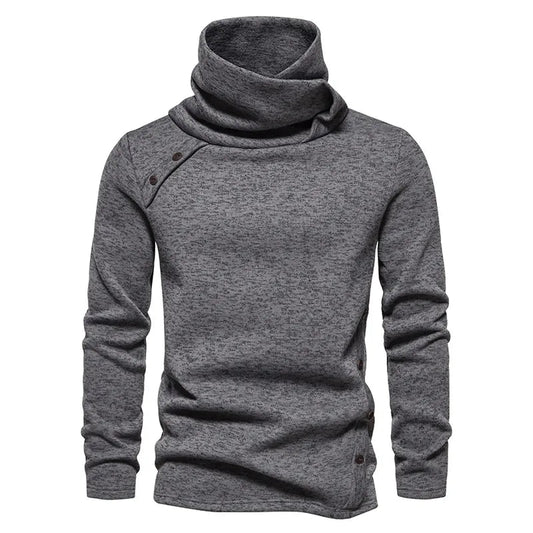 Pull Col Montant Élégant Homme Hiver - LuxeStyle