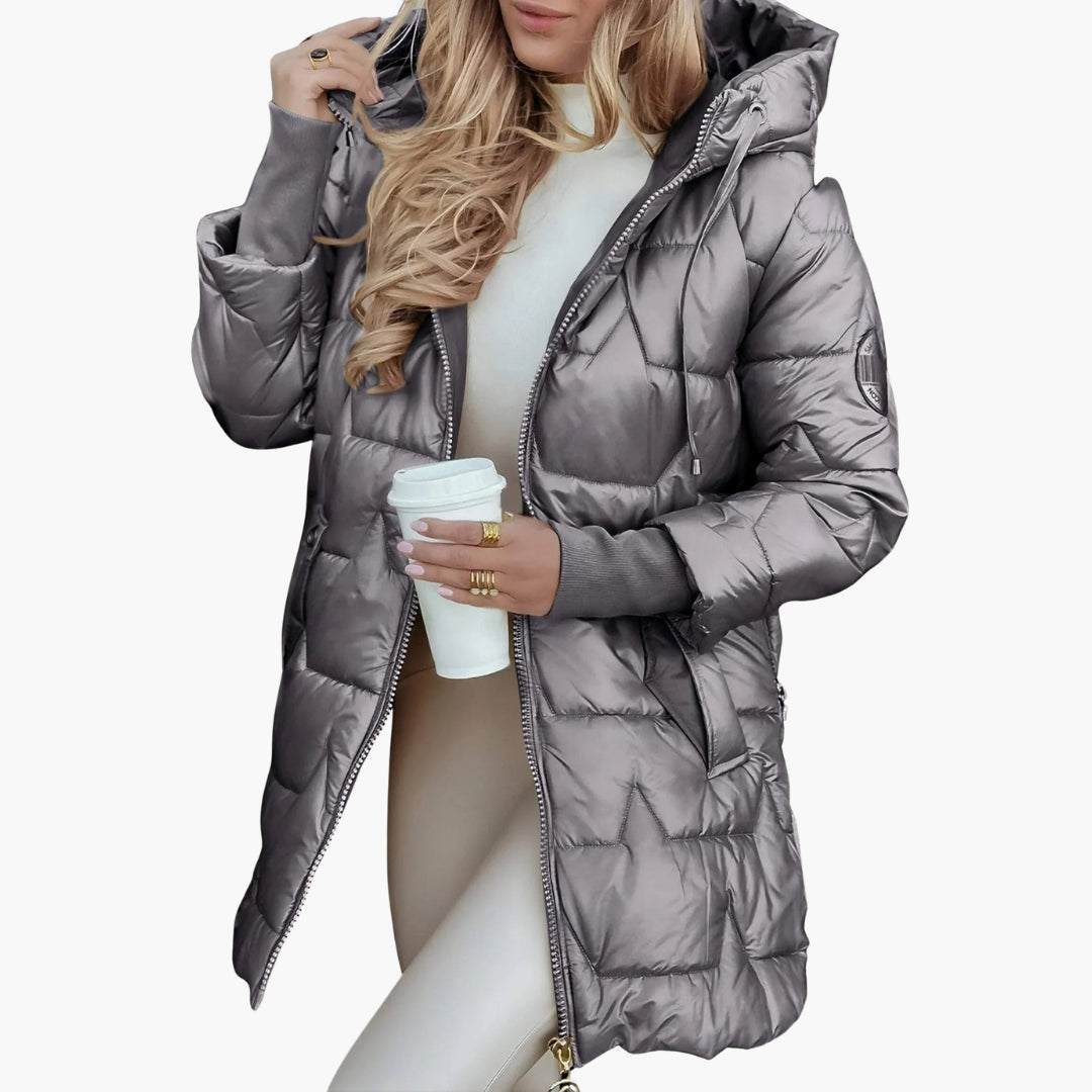 Parka femme épaisse à capuche zipper