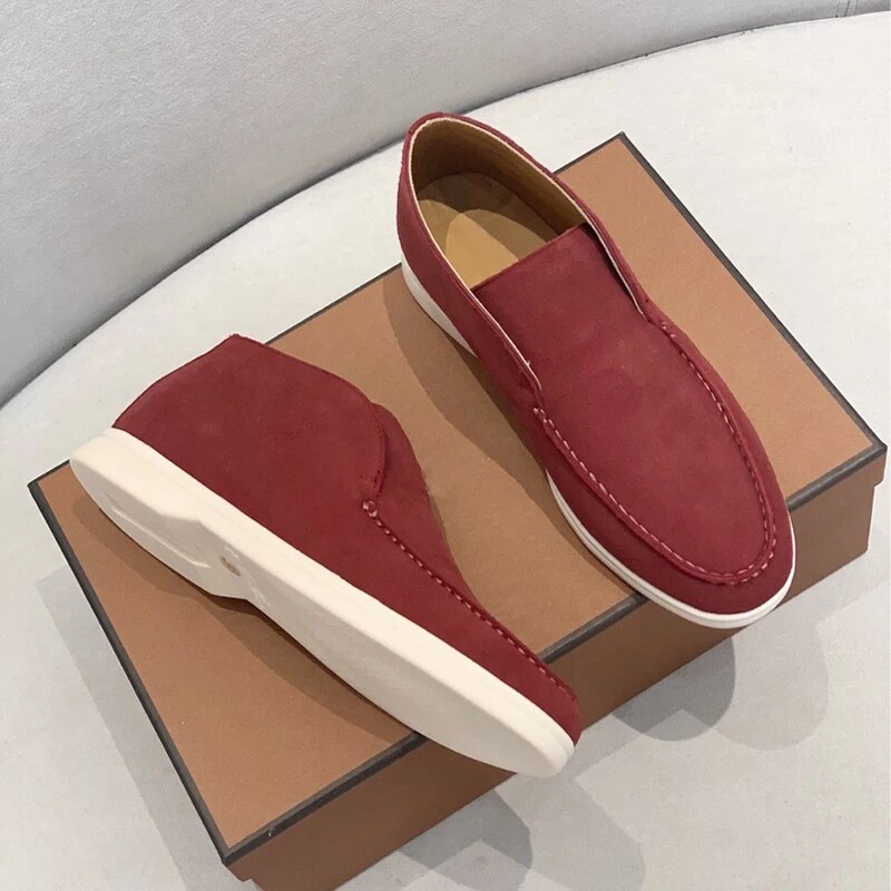 Bottines en cuir bleu nuit pour homme avec semelle crème