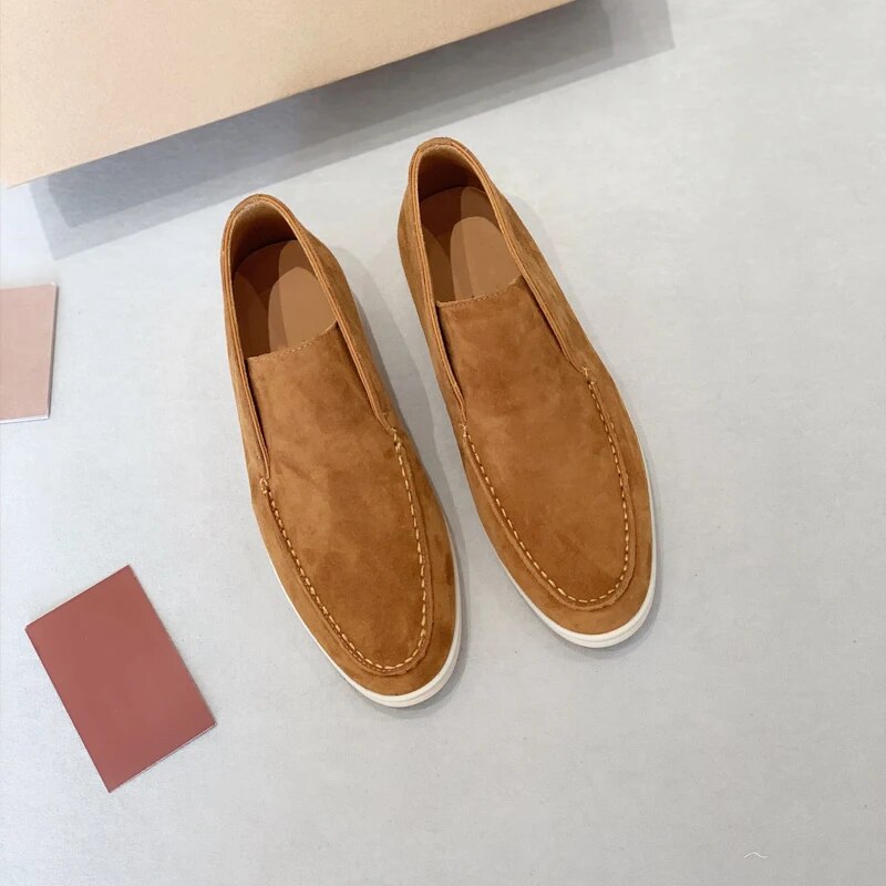 Bottines en cuir bleu nuit pour homme avec semelle crème