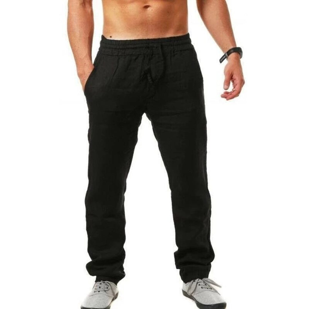Pantalon de sport noir élégant pour homme - LuxeStyle
