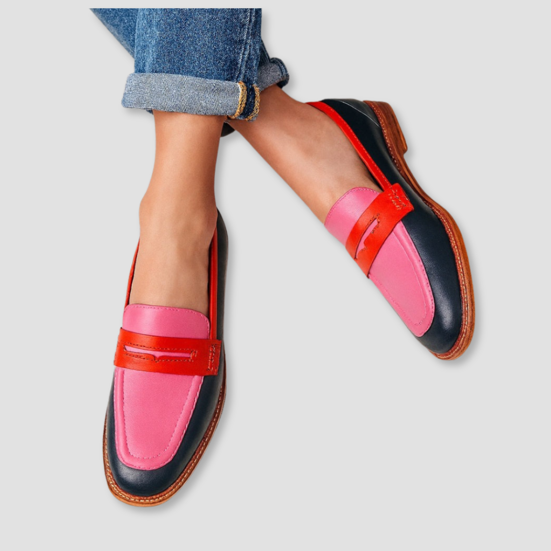 Mocassins Femmes Colorés | Bout Arrondi | Confortable Quotidien - LuxeStyle