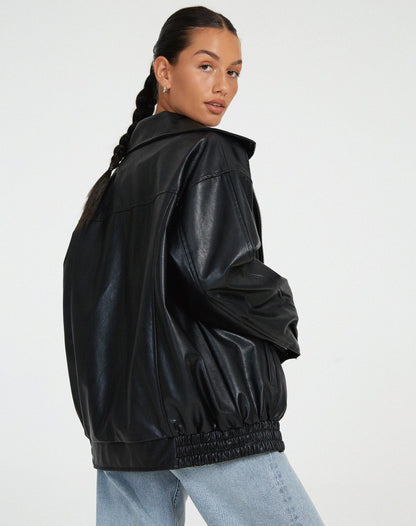 Veste oversize féminine rétro