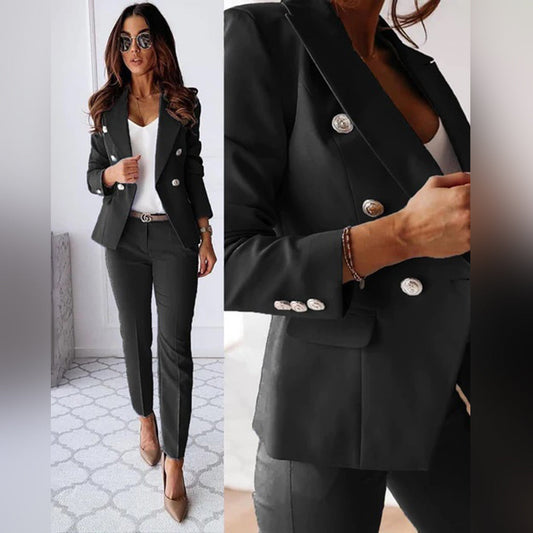 Costume Femme 2 Pièces Élégant et Raffiné pour Travail - LuxeStyle