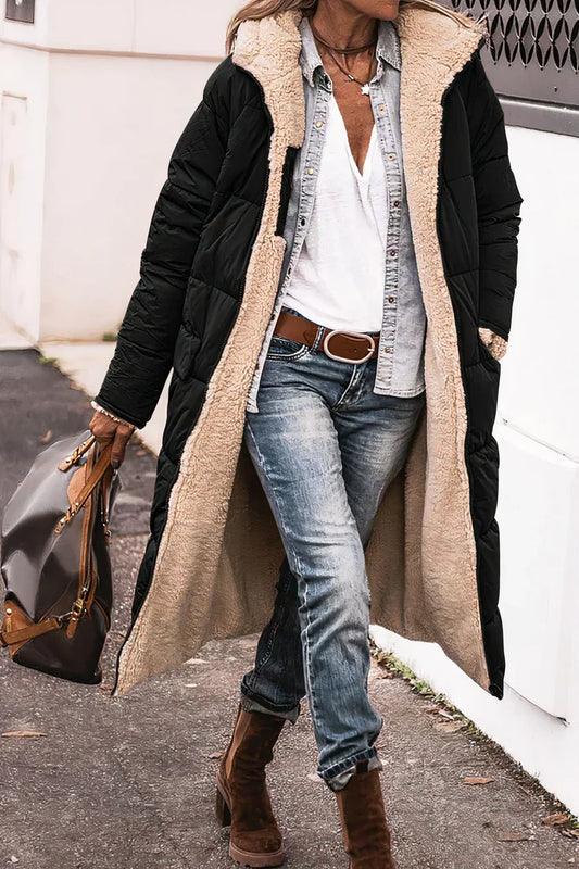 Manteau Femme Hiver Réversible Chic et Doux - LuxeStyle