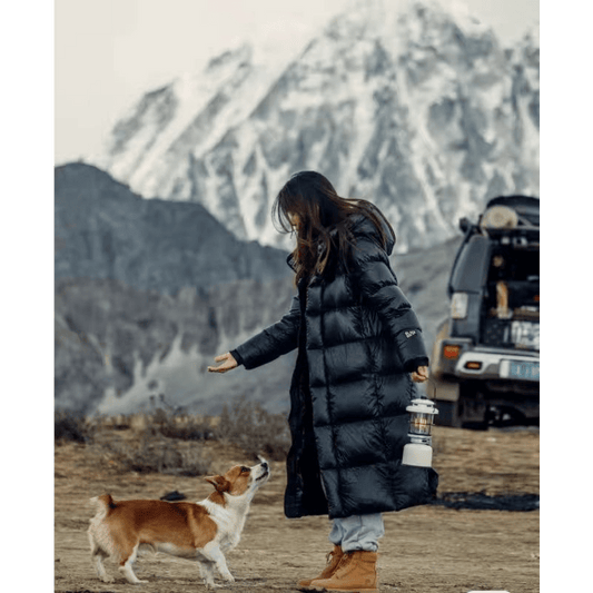 Manteau Femme Hiver Noir Matelassé Outdoor - LuxeStyle