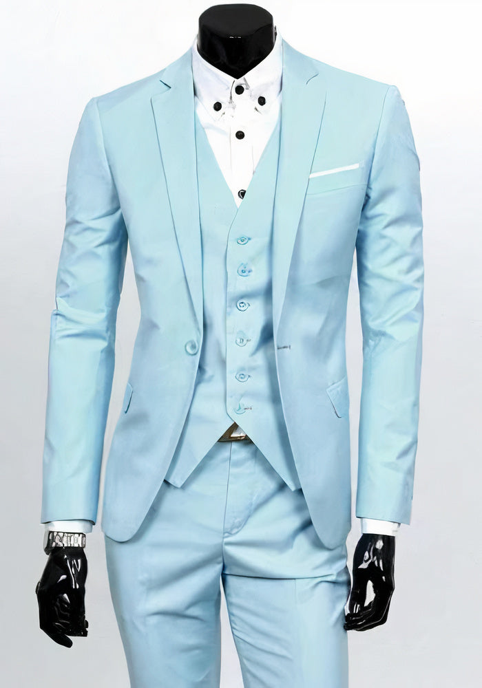 Costume Homme 3 Pièces Élégant pour Mariage et Soirées