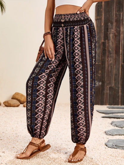 Pantalon imprimé Chic Décontracté pour Femme