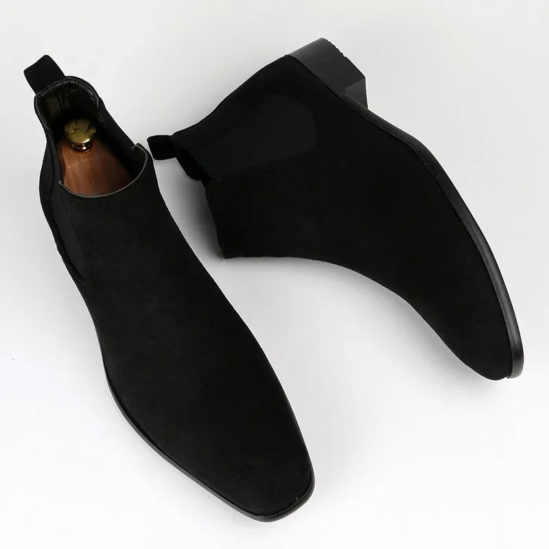 Bottes Chelsea Cuir Miel pour Homme