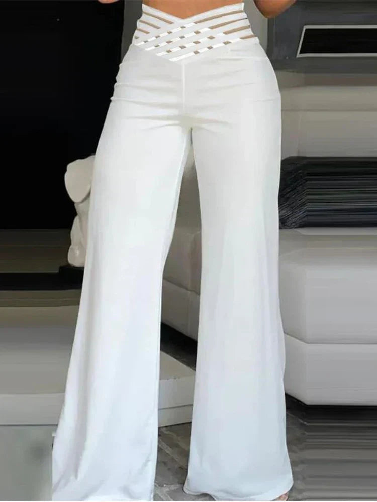 Pantalon Féminin Élégant Taille haute pour Femme | Parfait pour Travail et Soirée - LuxeStyle