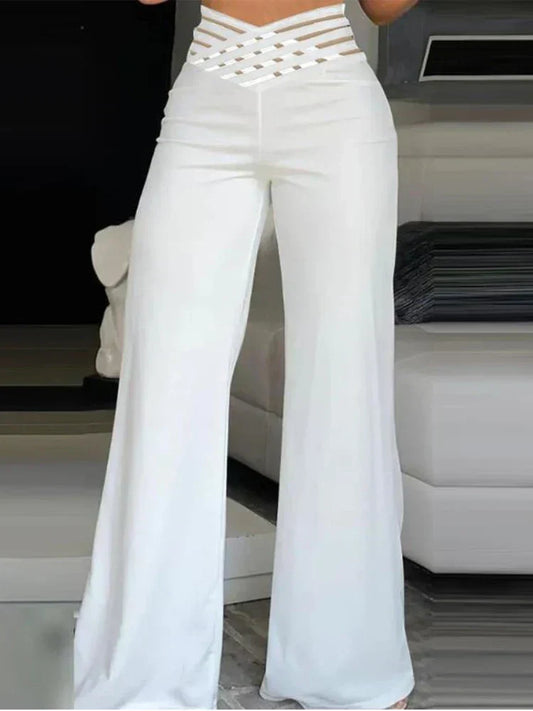 Pantalon Féminin Élégant Taille haute pour Femme | Parfait pour Travail et Soirée - LuxeStyle
