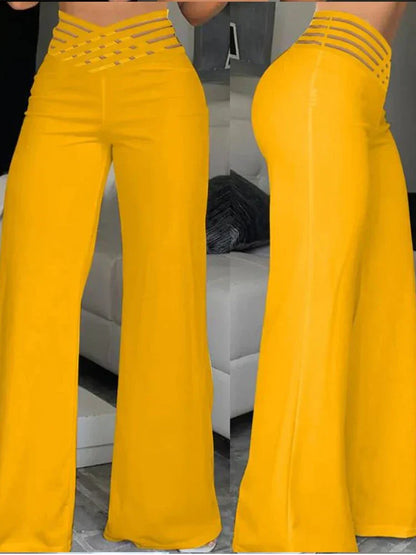 Pantalon Féminin Élégant Taille haute pour Femme | Parfait pour Travail et Soirée