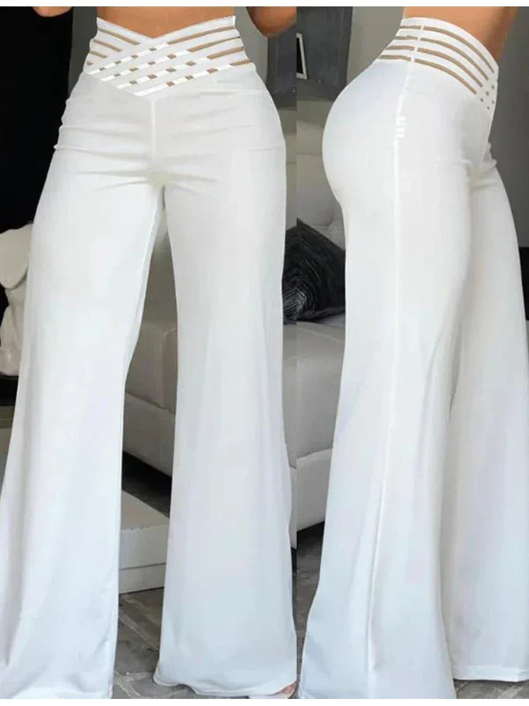 Pantalon Féminin Élégant Taille haute pour Femme | Parfait pour Travail et Soirée