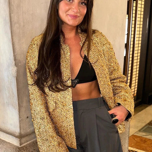 Veste bomber femme tendance à manches longues - LuxeStyle