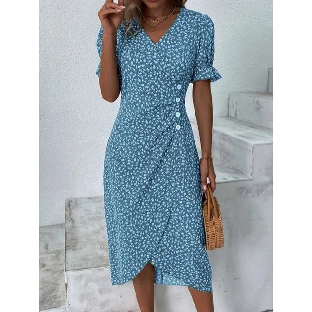 Isabelle™ – Robe Longue Femme Élégante en Tissu Léger et Respirant