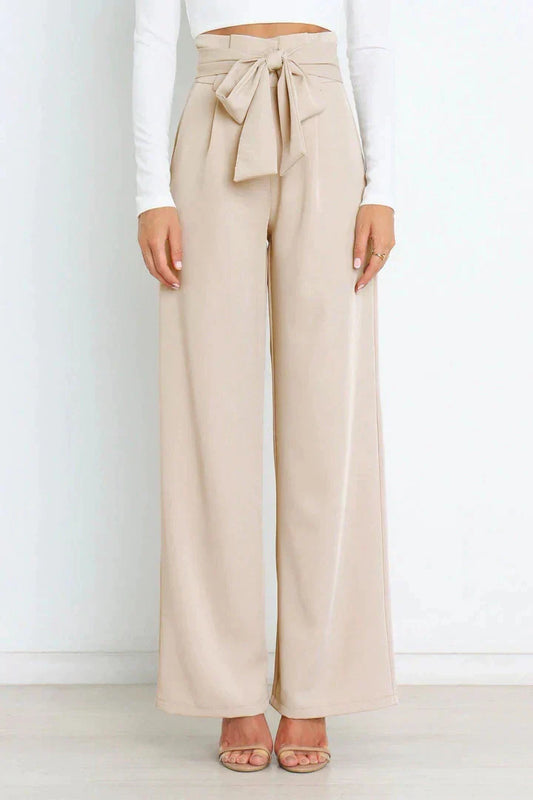 Pantalon Femme Élégant Taille Élevée - LuxeStyle