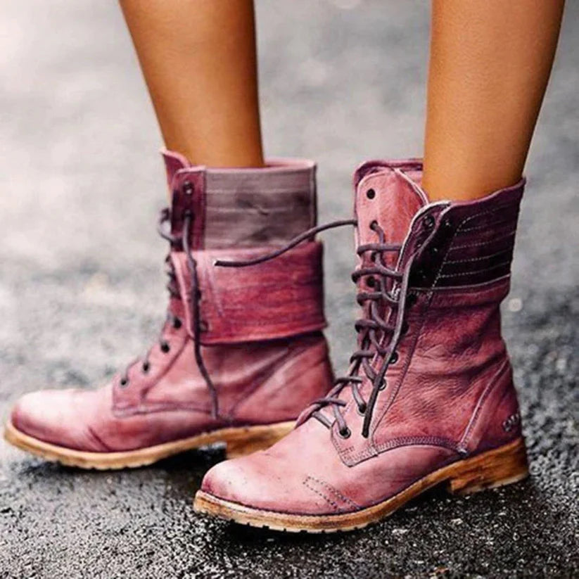 Bottes Élégantes Laura à Lacets - BlxckFR