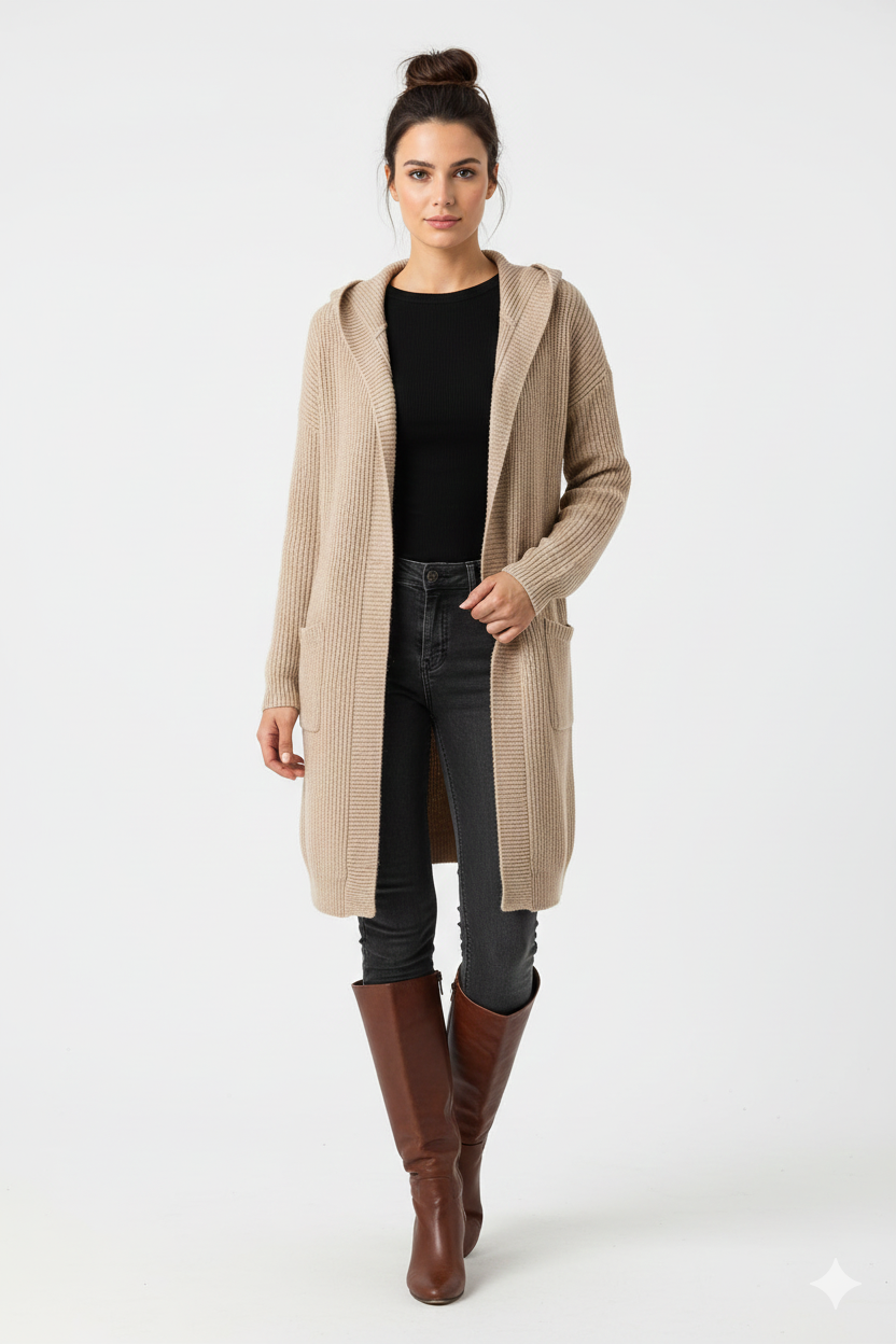 Gilet Long Femme Chic - Cardigan Léger avec Coupe Avant-Garde & Style Tendance - LuxeStyle