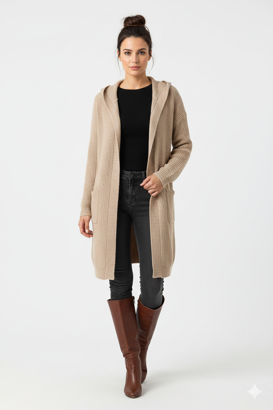 Gilet Long Femme Chic - Cardigan Léger avec Coupe Avant-Garde & Style Tendance - LuxeStyle