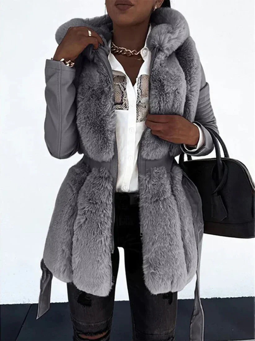 Manteau Femme Élégant Mi-Long Hiver - LuxeStyle