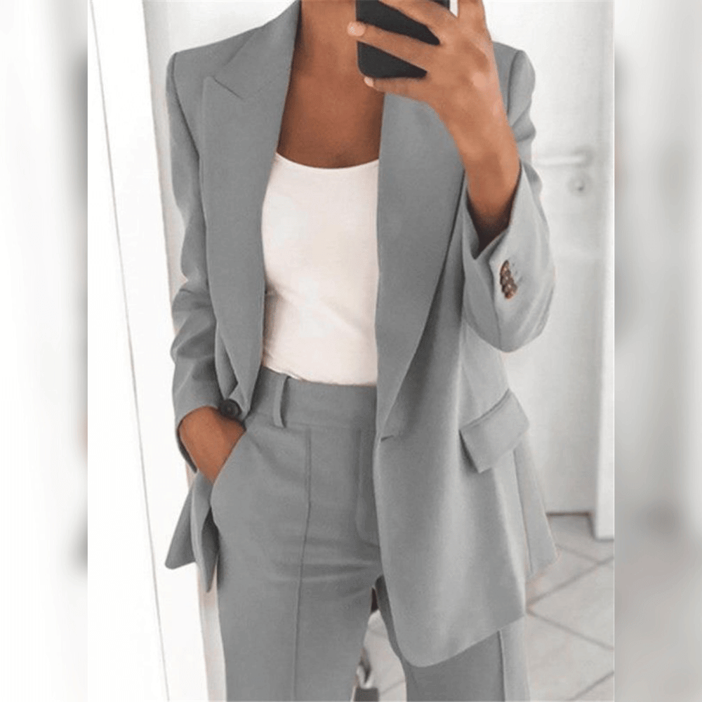 Costume Homme Élégant 2 Pièces Slim Fit