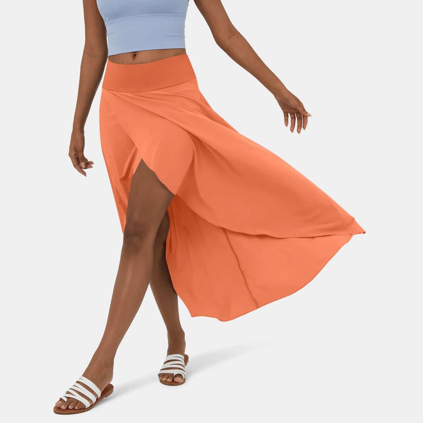 Jupe Maxi Élégante Miel pour Femme