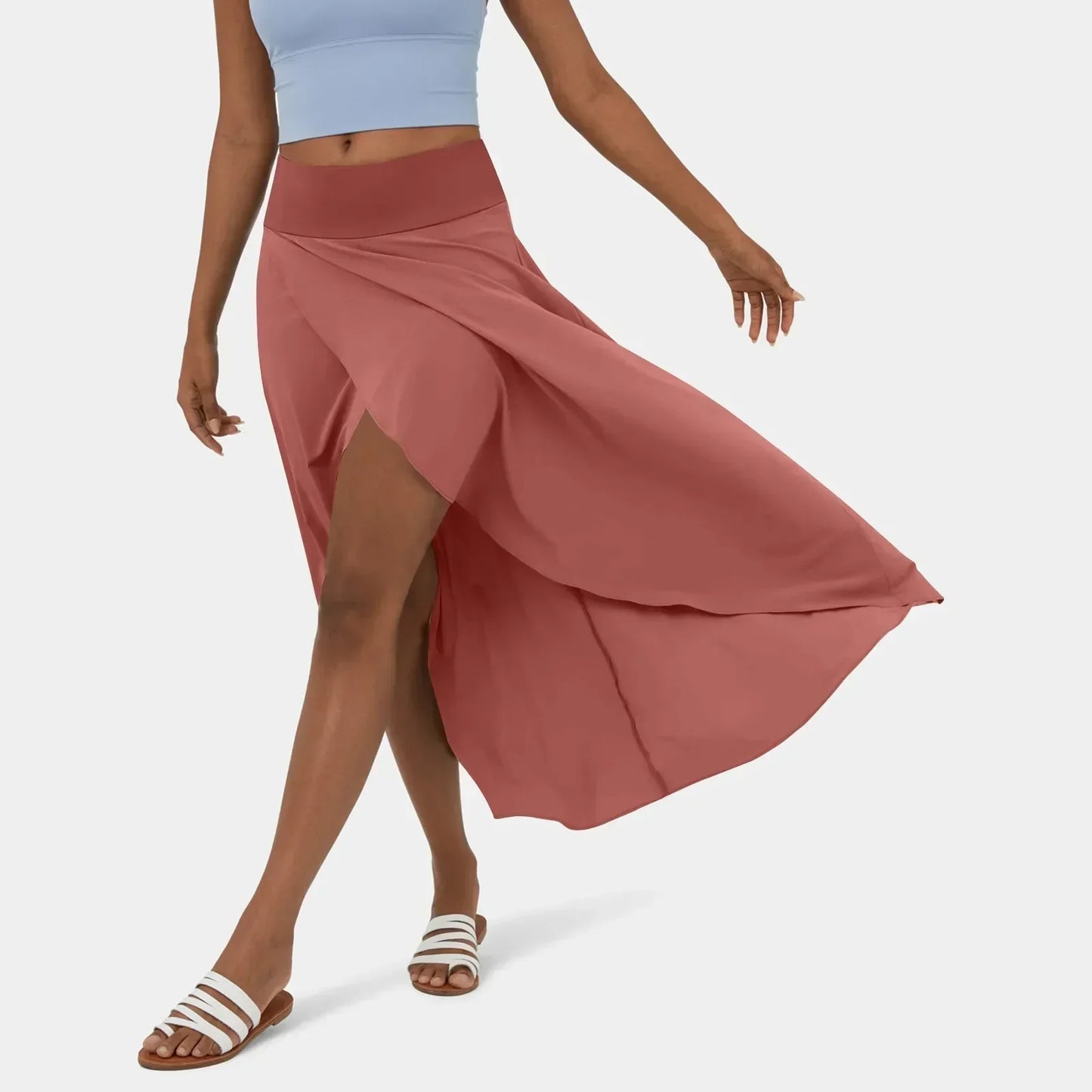 Jupe Maxi Élégante Miel pour Femme