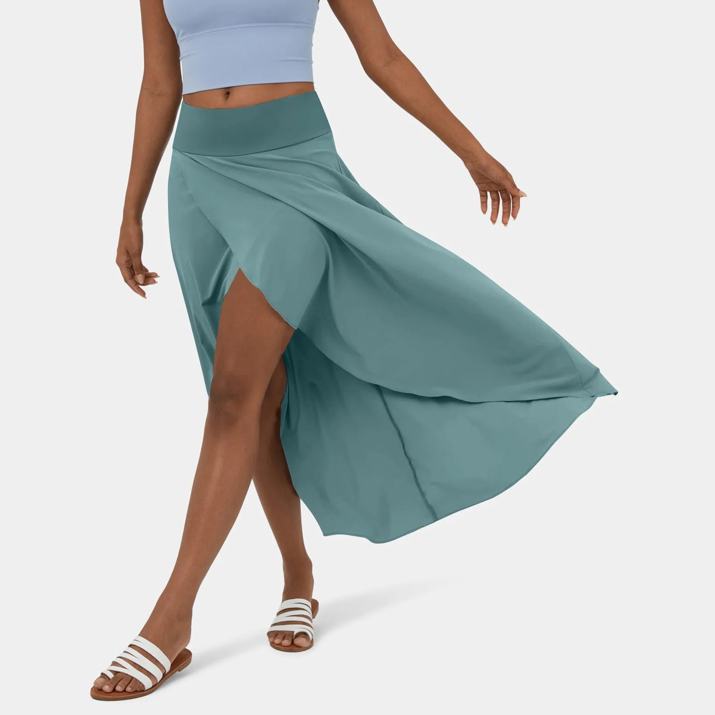 Jupe Maxi Élégante Miel pour Femme