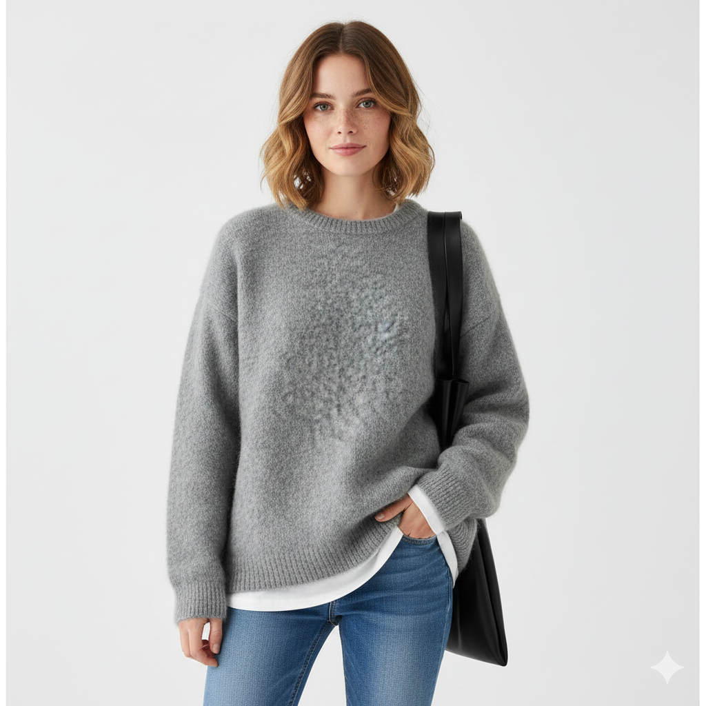 Pull Femme Grande Taille – Tricot Doux, Coupe Détendue & Chic Féminin