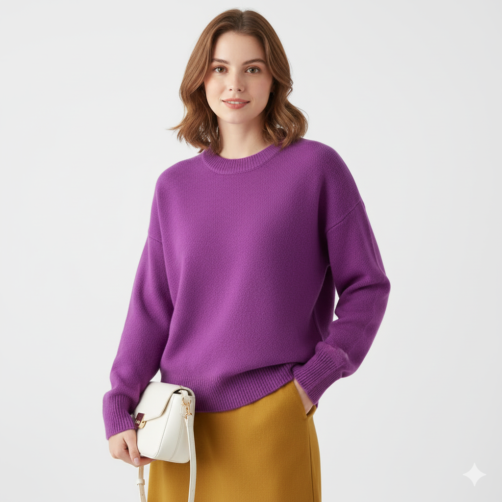 Pull Femme Grande Taille – Tricot Doux, Coupe Détendue & Chic Féminin