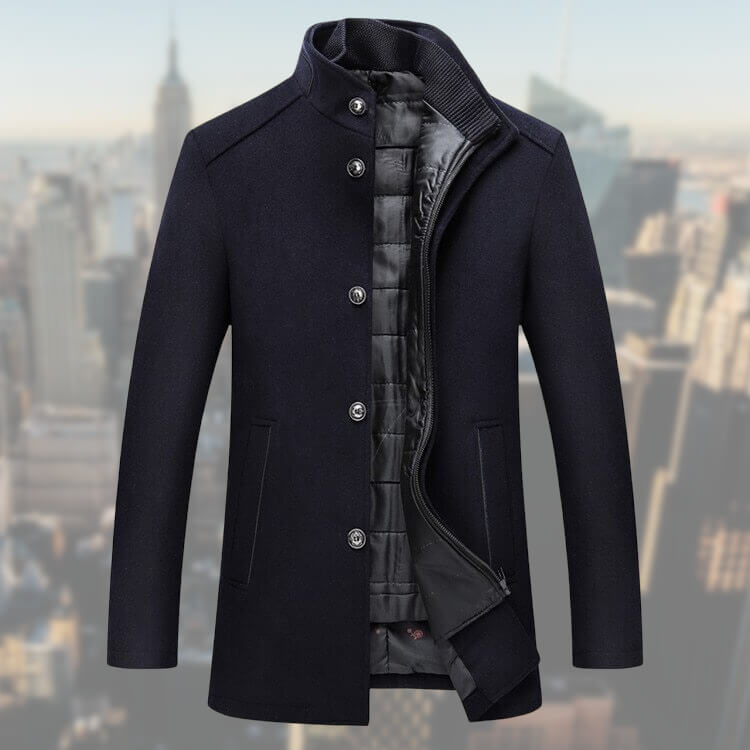 Veste Hiver Élégante Homme à Boutons pour Tous Les Jours