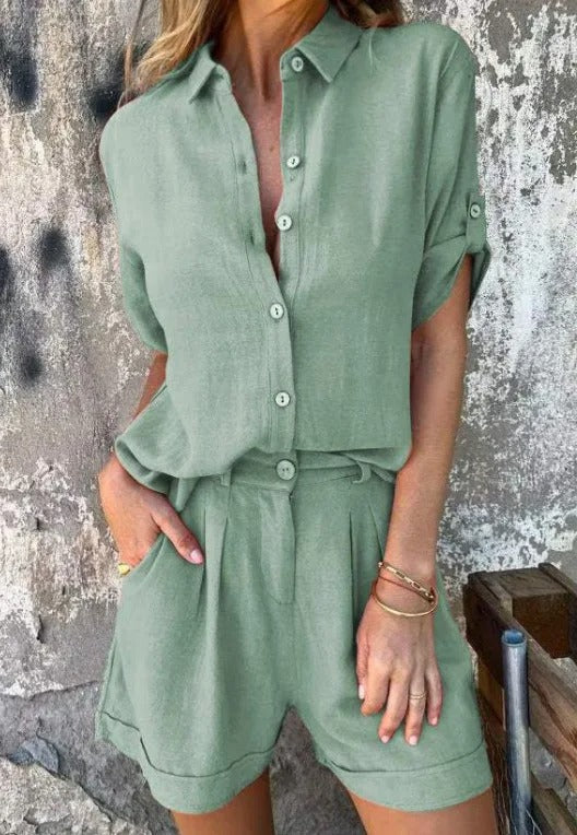 Robe Chemisier Femme Léger – Ensemble Été Doux et Résistant pour Journées Ensoleillées