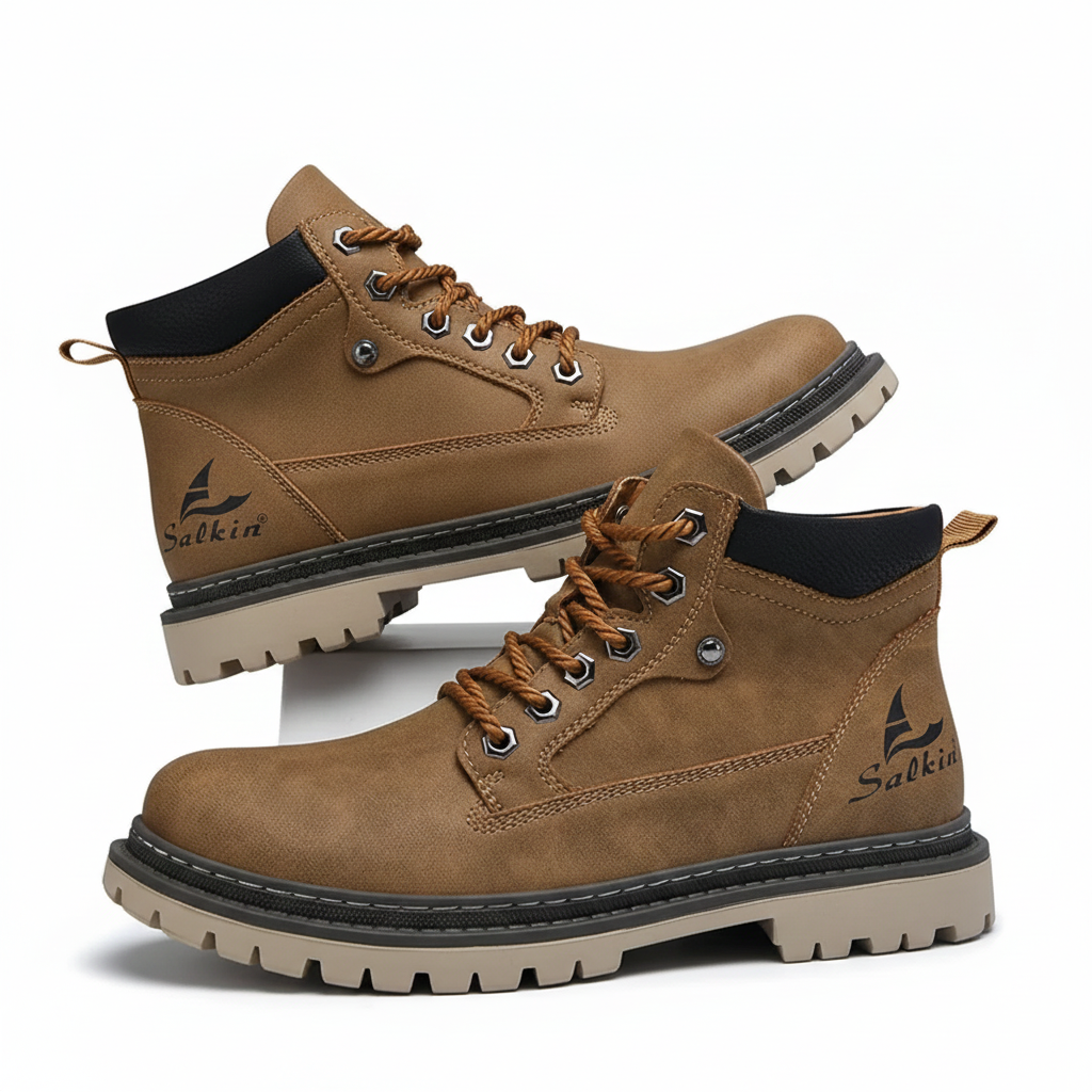 Bottes Cuir Homme Élégantes - Chaussures Robustes et Confortables - LuxeStyle