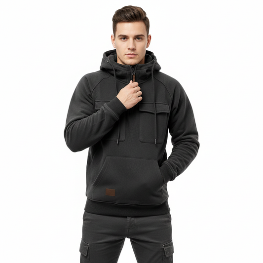 Sweat à Capuche Homme Détente – Hoodie Regular Fit avec Poche avant - LuxeStyle